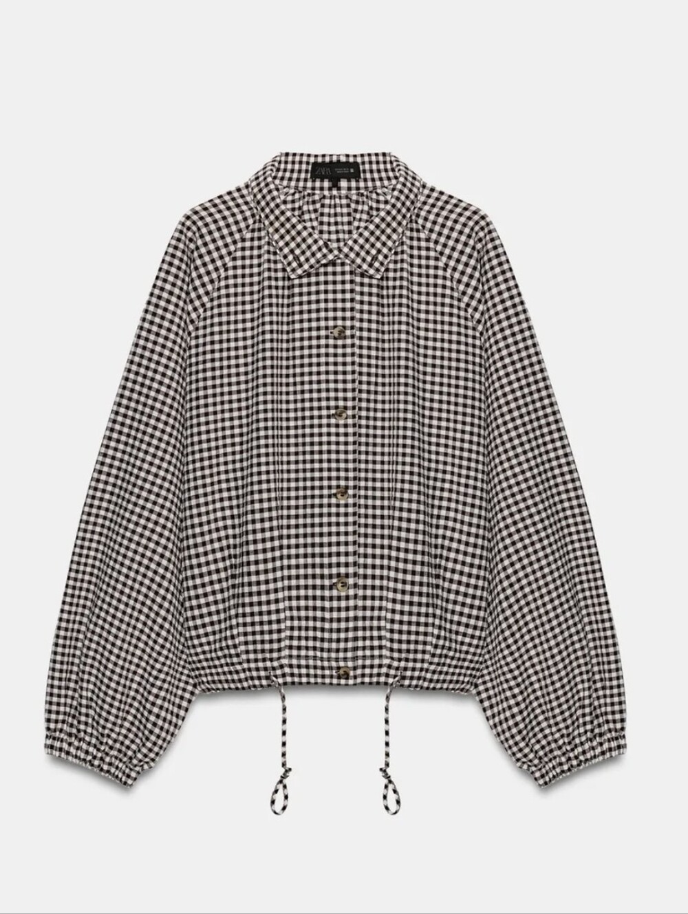 ZARA PLAID BOMBER JACKET